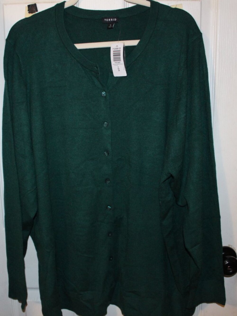 NWT Torrid green, cardigan 5X(28W)